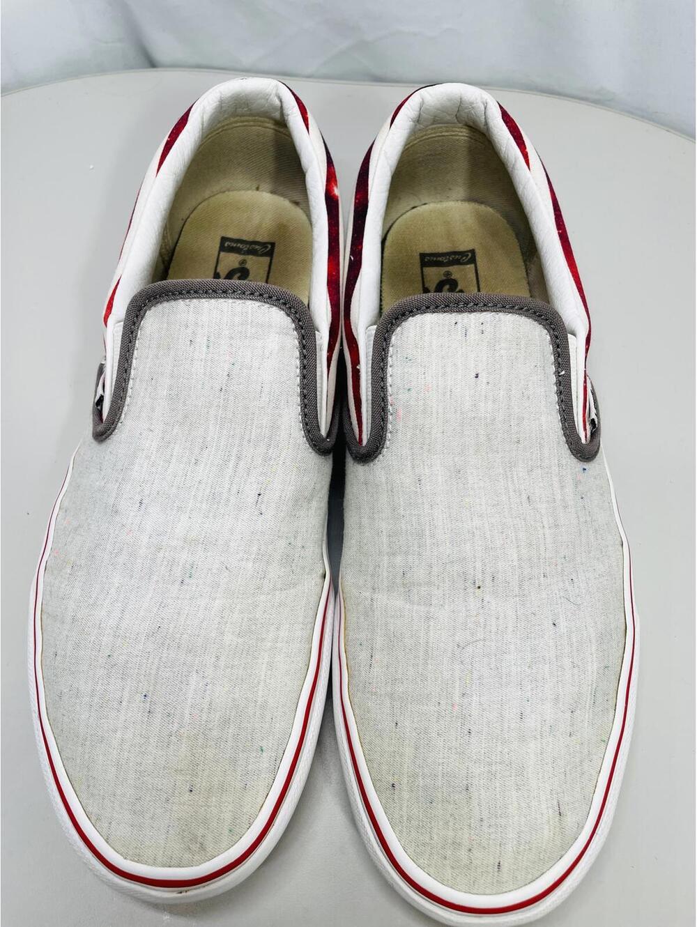 Vans Canvas Classic Slip On 2 Tone US Flag Shoes Mens 10.5 - Picture 4 of 12